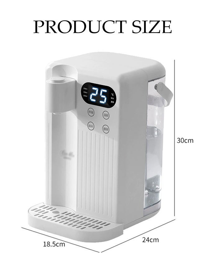 DUNISO 3 L Mini Water Dispenser with Touch Screen, Tabletop Direct Drinking Machine with Independent Water Tank, 12 Temperatures(White) - Image 2
